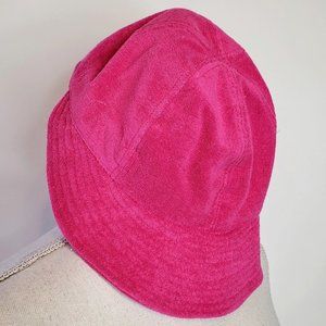 NWT Cappelli Pink Terrycloth Floppy Beach Cap OS